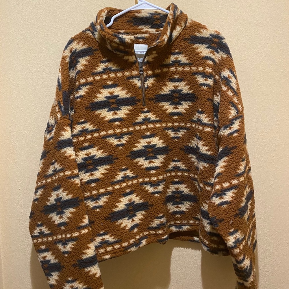 American eagle zip teddy fleece like top size xxl